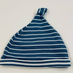 Hanna Andersson Blue and White Striped Kids Hat
